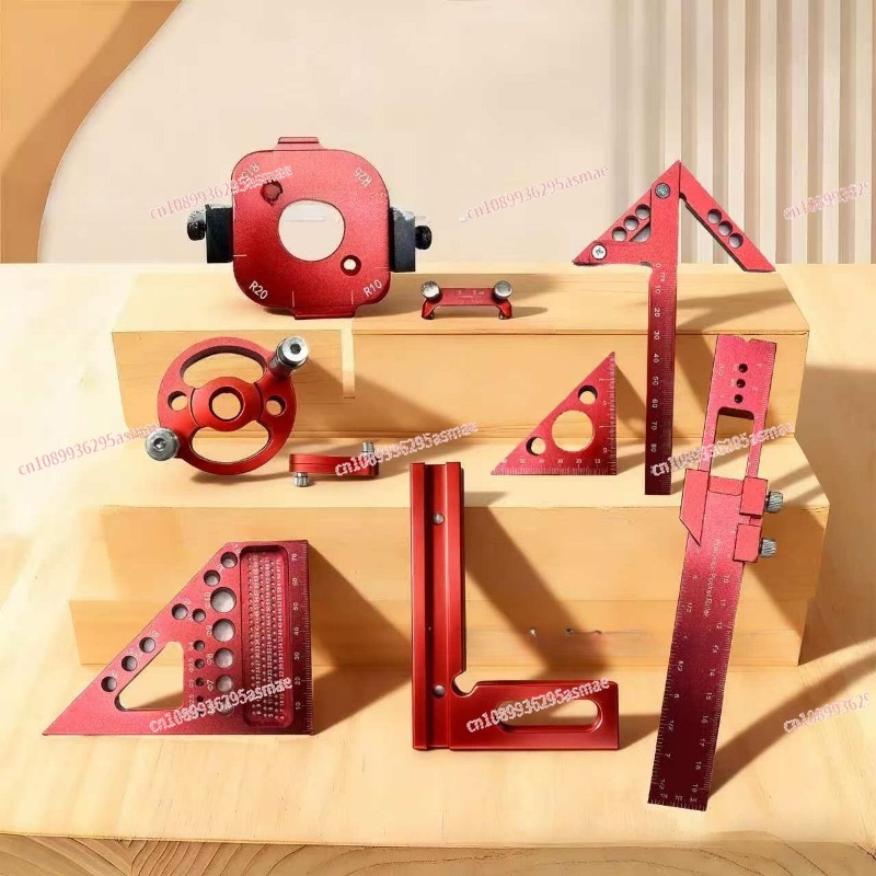 Woodworking Plans Free - Houtbewerkingsmeetgereedschapset met opbergkoffer - Hulpset voor