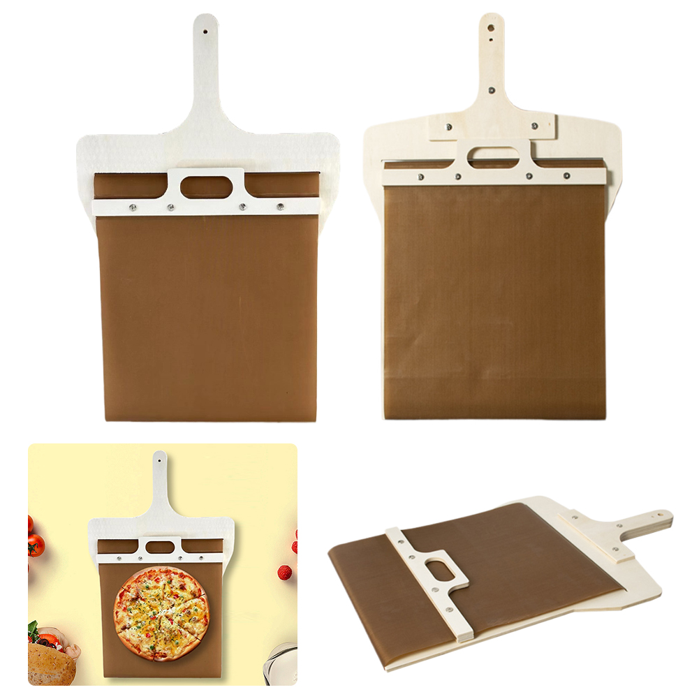 Woodworking Project - Glijdende pizzaschil Pizzaschuifspatel Multifunctionele houten pizzaschilschep