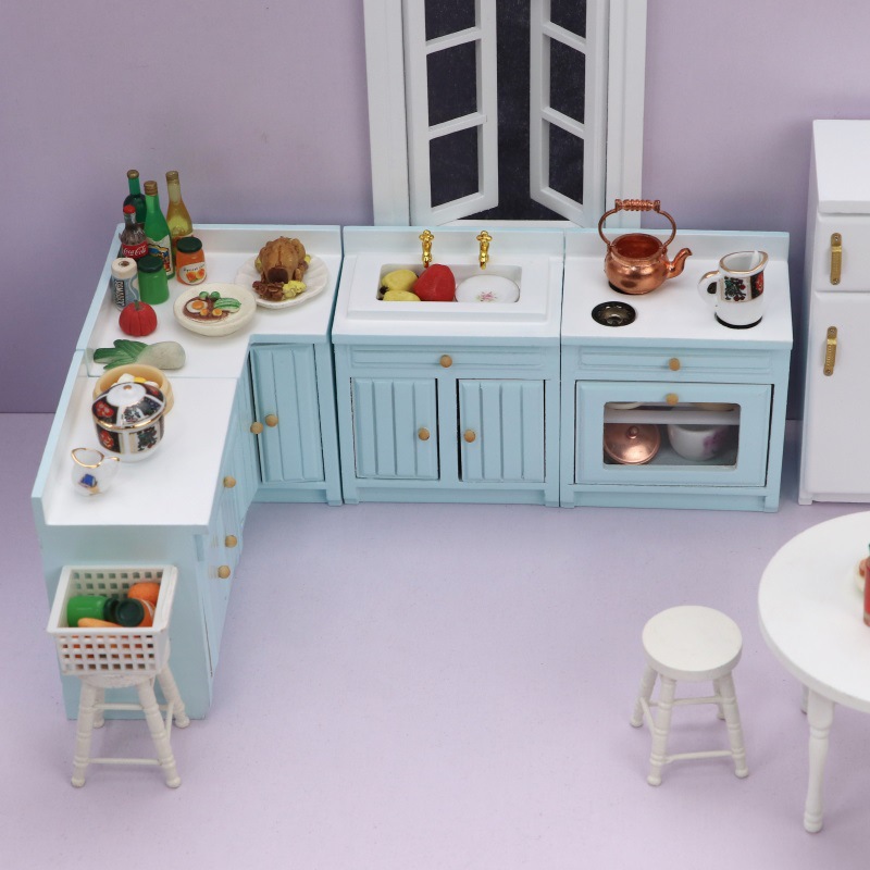 Woodworking Blueprint - 1:12 BJD POPPENHUIS Mini Keuken Decoraties