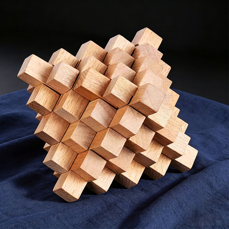 Woodworking Hobby - Moeilijke LuBan Lock Ananasvormige Houten Breinbrekers