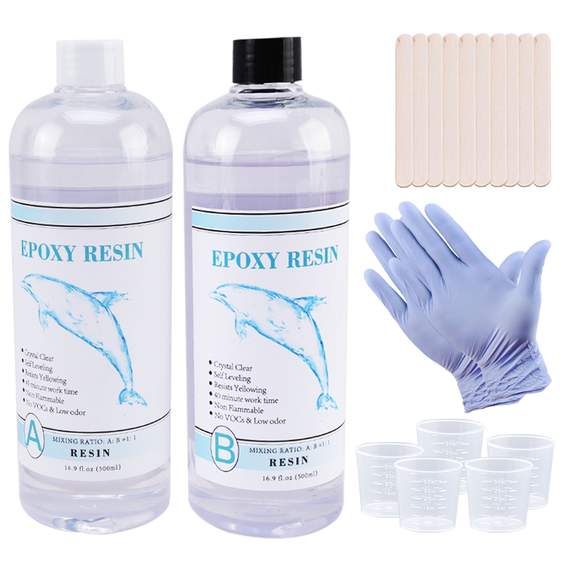 Woodworking Epoxy - 1:1 heldere epoxyhars kristalheldere kunsthars Epoxy