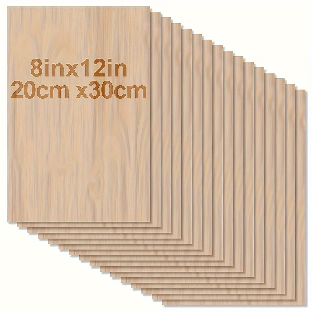 Woodworking Zone - 4/8 Stukjes Hout voor Hobby's -