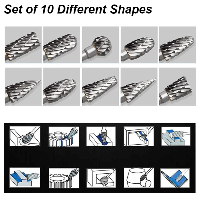 Tungsten Carbide Burr Set Lage - Woodworking Files And Rasps recensie en prijs