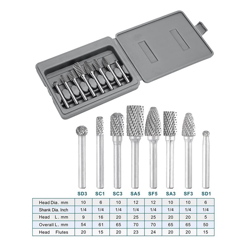 AT43-Carbide Burr Set 1/4 Inch - Woodworking Files And Rasps recensie en prijs