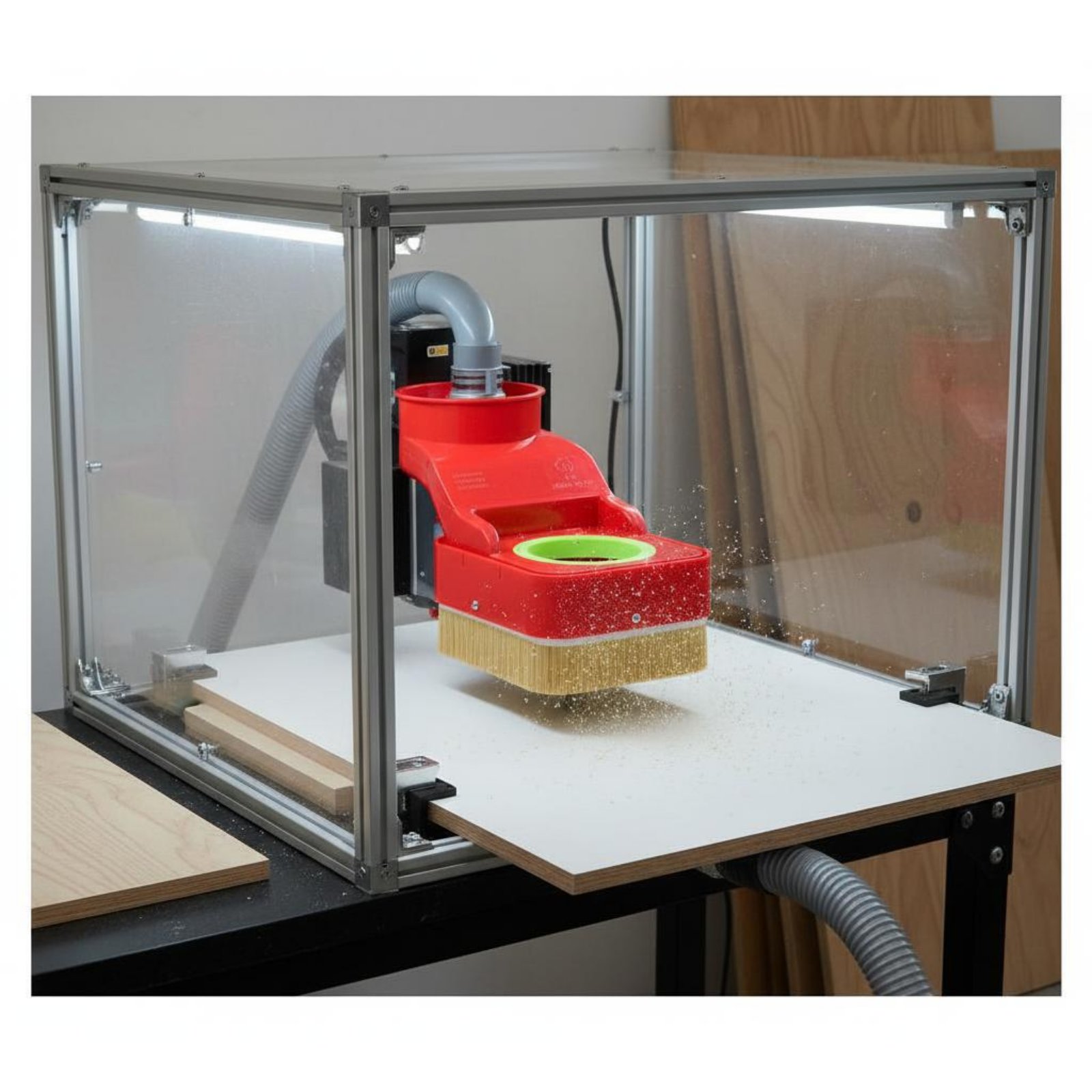 CNC-router stofschoen houtbewe - Vacuum Cleaner Woodworking recensie en prijs