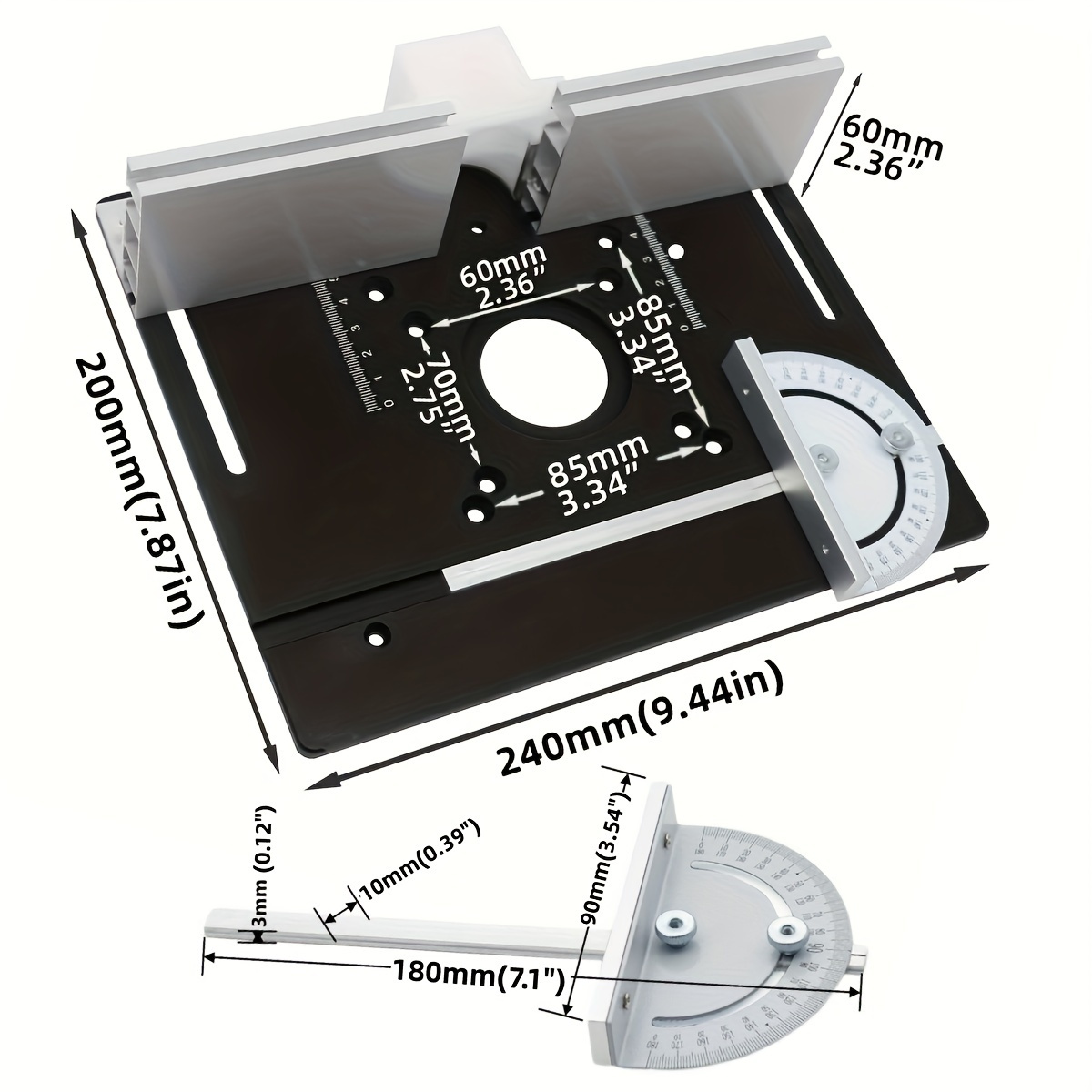 Aluminium router desktop inste - Woodworking Routers recensie en prijs