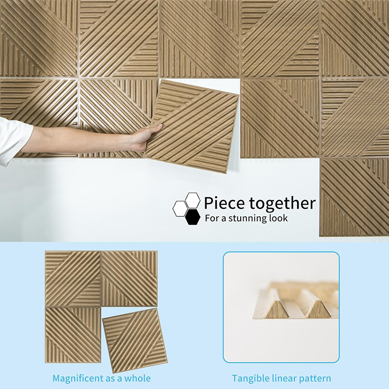 12 stuks 3D-wandpaneel 30x30cm - Woodworking Zone recensie en prijs